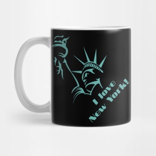 I love New York Design green Mug